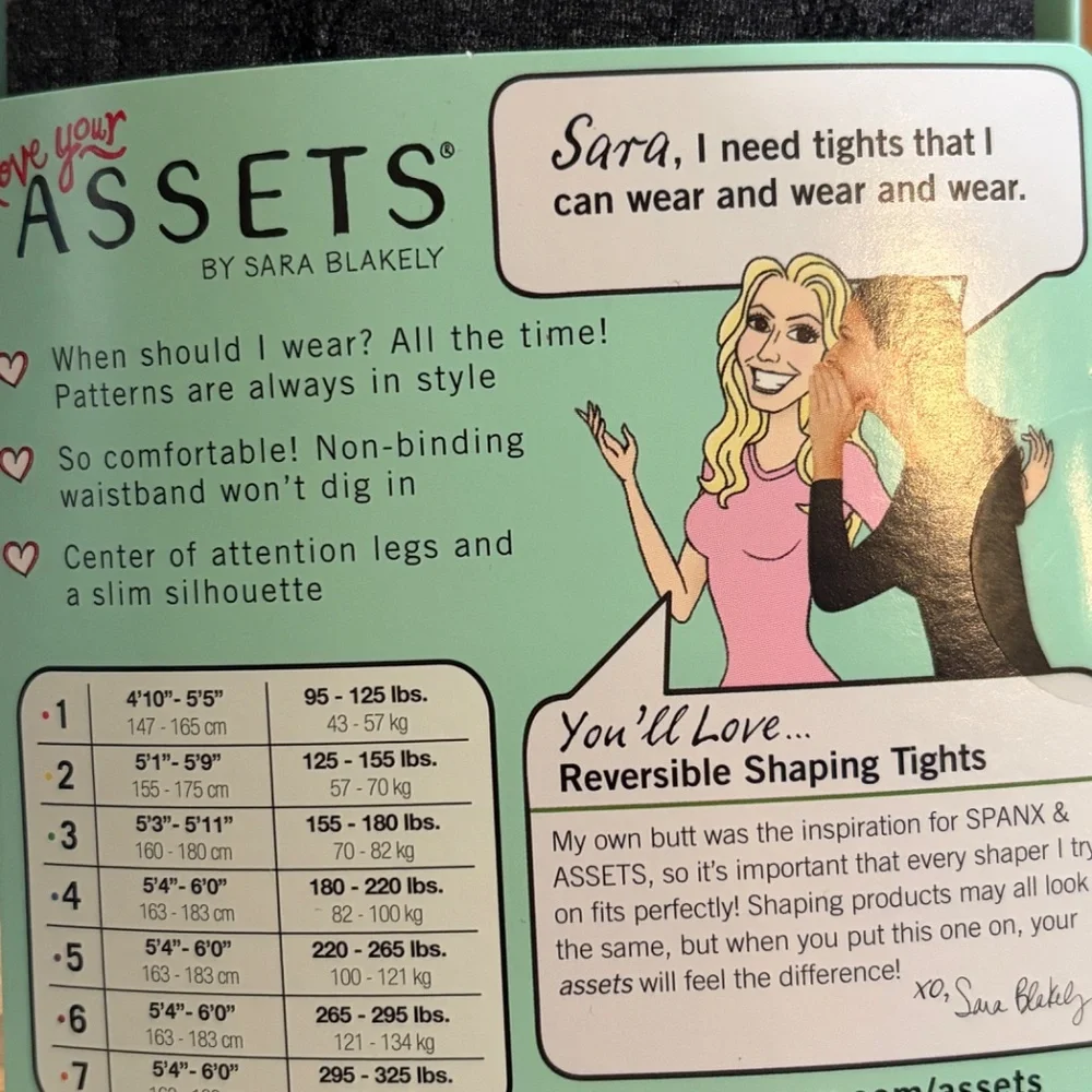 NIP Love Your Assets Spanx Shaping Tights Textured Flipside Black Sara Blakely - Picture 4 of 12